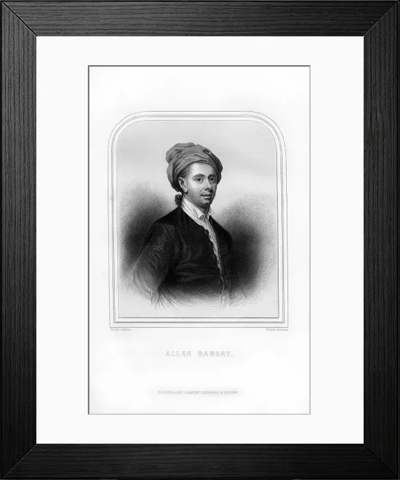 Framed Print : Allan Ramsay, Scottish poet, (1870). Artist: William Howson Framed Print : Allan Ramsay, Scottish poet, (1870). Artist: William Howson