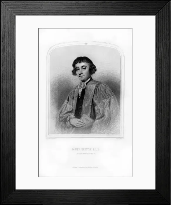 Framed Print : James Beattie, Scottish academic and writer, (1870). Artist: GB Shaw Framed Print : James Beattie, Scottish academic and writer, (1870). Artist: GB Shaw