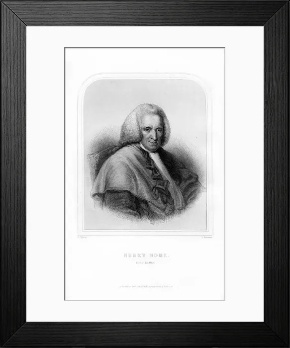 Framed Print : Henry Home, Lord Kames, Scottish philosopher, (1870). Artist:s Freeman Framed Print : Henry Home, Lord Kames, Scottish philosopher, (1870). Artist:s Freeman