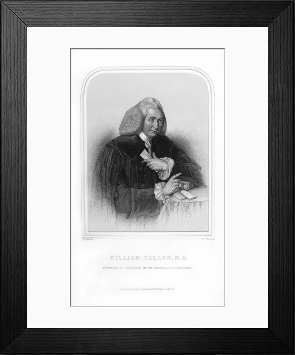 Framed Print : William Cullen, Scottish physician and chemist, (1870). Artist: W Howison Framed Print : William Cullen, Scottish physician and chemist, (1870). Artist: W Howison