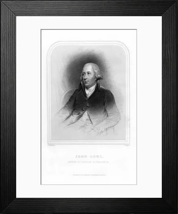 Framed Print : John Home, Scottish poet and dramatist, (1870). Artist: J Rogers Framed Print : John Home, Scottish poet and dramatist, (1870). Artist: J Rogers