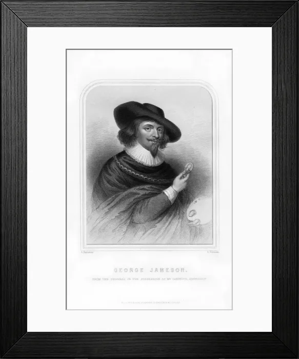 Framed Print : George Jamesone, Scottish portrait-painter, (1870). Artist:s Freeman Framed Print : George Jamesone, Scottish portrait-painter, (1870). Artist:s Freeman