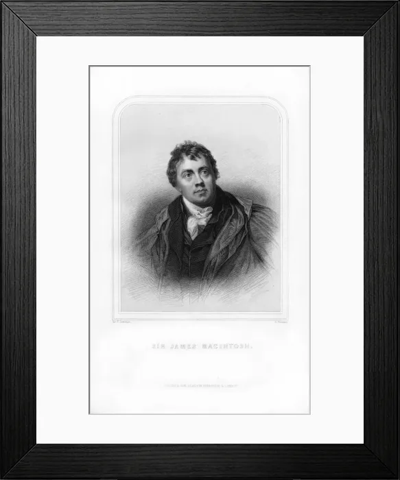 Framed Print : Sir James Mackintosh, Scottish writer and philosopher, (1870). Artist:s Freeman Framed Print : Sir James Mackintosh, Scottish writer and philosopher, (1870). Artist:s Freeman
