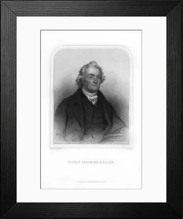 Framed Print : Thomas Chalmers, Scottish divine, (1870). Artist: H Robinson Framed Print : Thomas Chalmers, Scottish divine, (1870). Artist: H Robinson