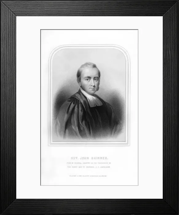 Framed Print : Reverend John Skinner, Scottish historian and songwriter, (1870) Framed Print : Reverend John Skinner, Scottish historian and songwriter, (1870)