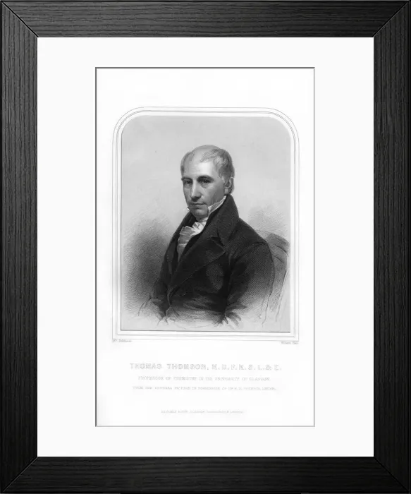 Framed Print : Thomas Thomson, Scottish chemist, (1870). Artist: William Holl