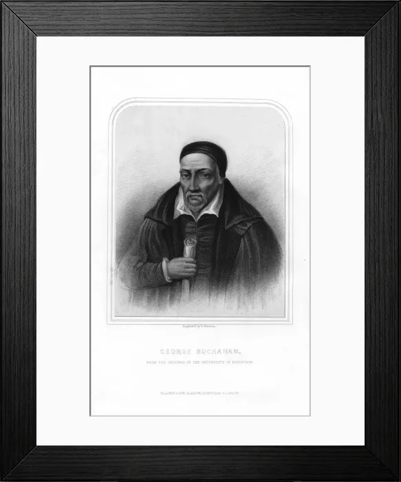 Framed Print : George Buchanan, Scottish historian and humanist scholar, (1870). Artist:s Freeman Framed Print : George Buchanan, Scottish historian and humanist scholar, (1870). Artist:s Freeman