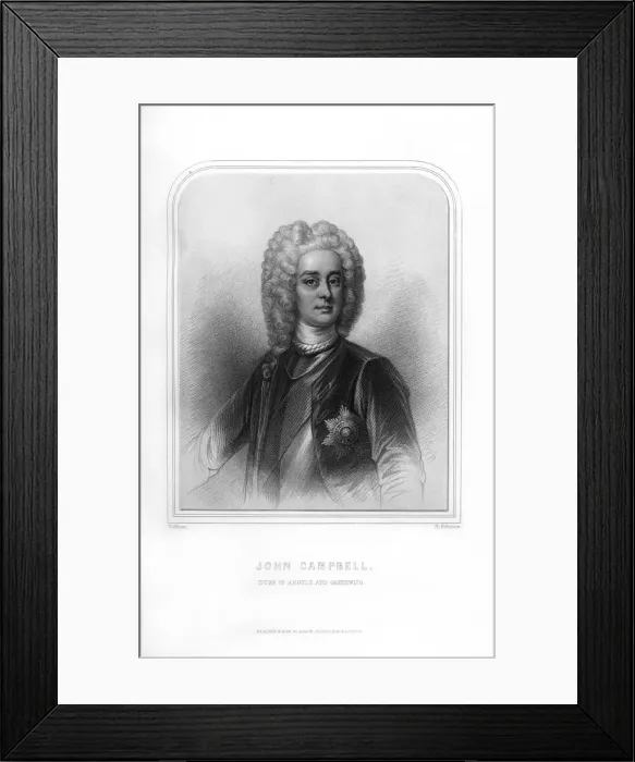 Framed Print : John Campbell, Duke of Argyll and Greenwich, Scottish soldier and statesman, (1870). Artist: H Robinson Framed Print : John Campbell, Duke of Argyll and Greenwich, Scottish soldier and statesman, (1870). Artist: H Robinson