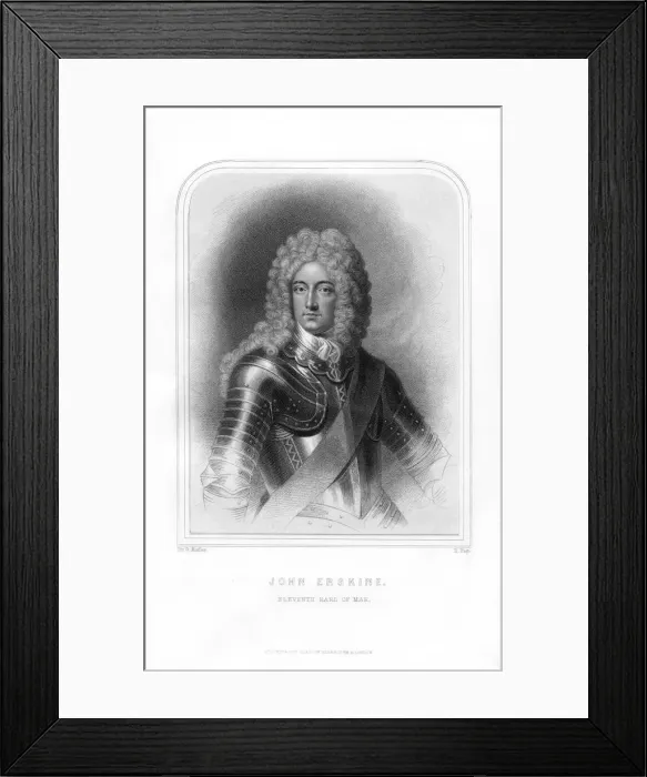 Framed Print : John Erskine, Earl of Mar, Scottish nobleman and leader of the Jacobites, (1870). Artist: R Page Framed Print : John Erskine, Earl of Mar, Scottish nobleman and leader of the Jacobites, (1870). Artist: R Page
