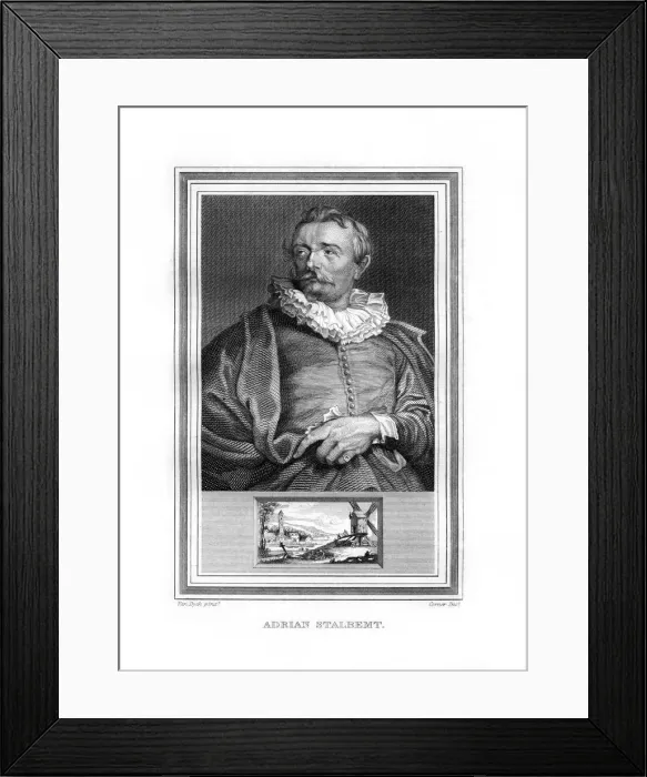 Framed Print : Adriaen van Stalbemt, Flemish painter, (1825). Artist: John Corner Framed Print : Adriaen van Stalbemt, Flemish painter, (1825). Artist: John Corner