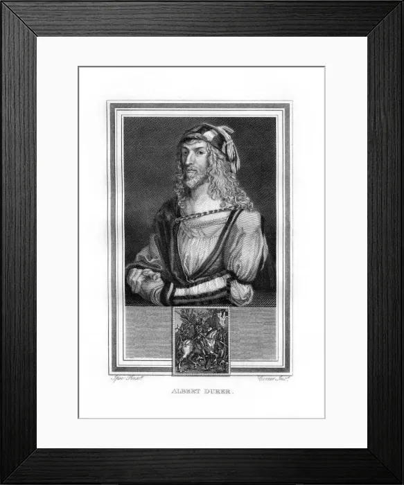 Framed Print : Albert Durer, German Northern Renaissance painter and engraver, (1825). Artist: John Corner