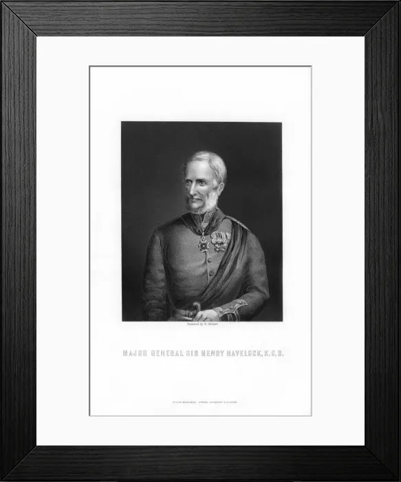 Framed Print : Major-General Sir Henry Havelock, British general, (1893). Artist: E Stodart Framed Print : Major-General Sir Henry Havelock, British general, (1893). Artist: E Stodart