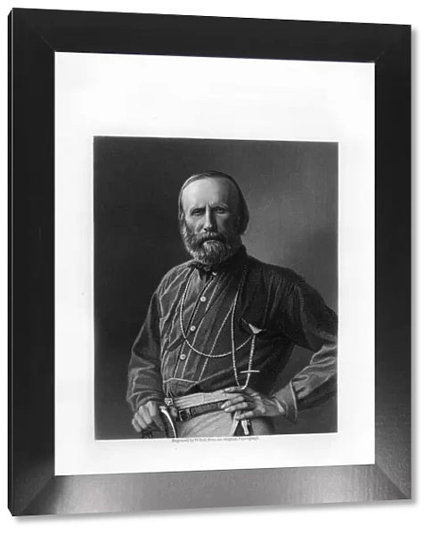 Giuseppe Garibaldi, Italian patriot and soldier of the Risorgimento, (1893). Artist: W Holl