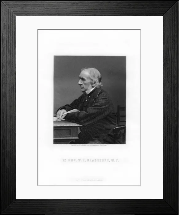 Framed Print : William Ewart Gladstone, British Liberal Party statesman and Prime Minister, 1893. Artist: George J Stodart Framed Print : William Ewart Gladstone, British Liberal Party statesman and Prime Minister, 1893. Artist: George J Stodart