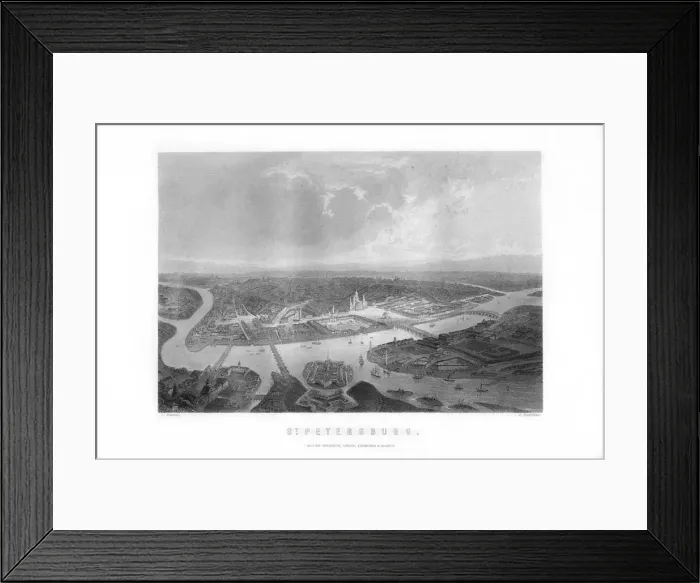 Framed Print : St Petersburg, northwestern Russia, 1893. Artist:s Bradshaw Framed Print : St Petersburg, northwestern Russia, 1893. Artist:s Bradshaw