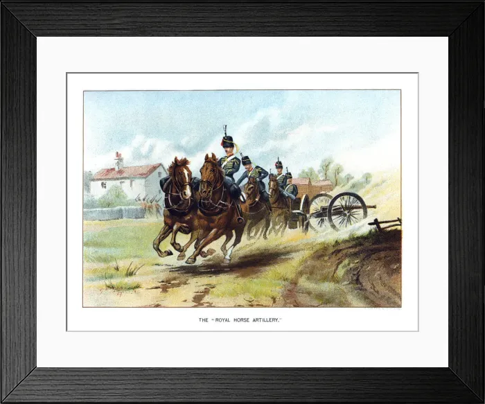 Framed Print : The Royal Horse Artillery, c1890. Artist: Geoffrey Douglas Giles Framed Print : The Royal Horse Artillery, c1890. Artist: Geoffrey Douglas Giles
