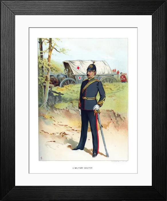 Framed Print : A Military Doctor, c1890. Artist: Frank Teller Framed Print : A Military Doctor, c1890. Artist: Frank Teller