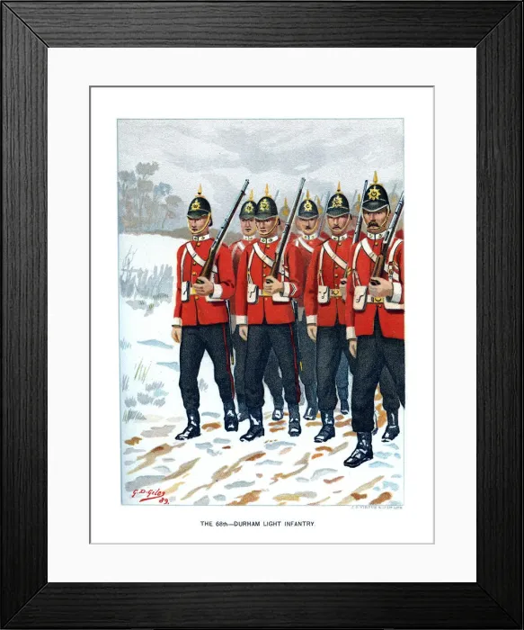 Framed Print : The 69th Durham Light Infantry, c1890. Artist: Geoffrey Douglas Giles Framed Print : The 69th Durham Light Infantry, c1890. Artist: Geoffrey Douglas Giles