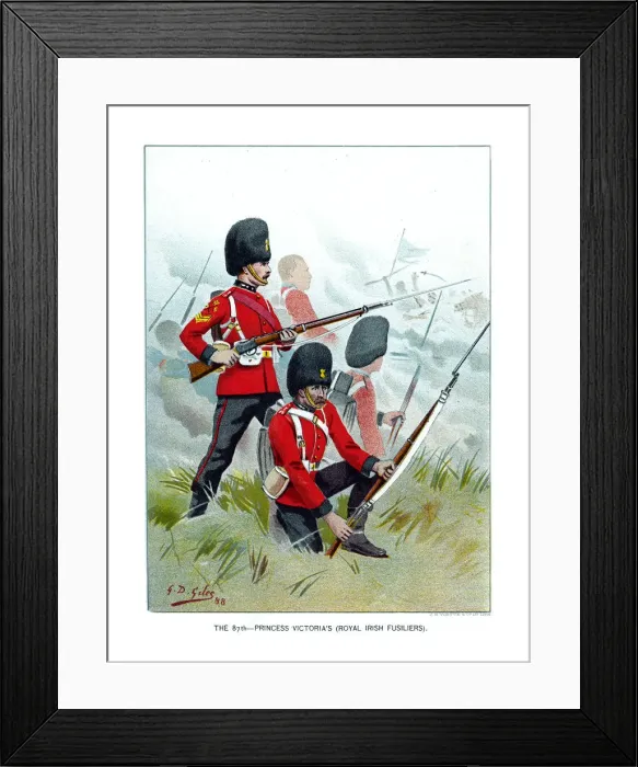Framed Print : The 87th Princess Victorias (Royal Irish Fusiliers), c1890. Artist: Geoffrey Douglas Giles Framed Print : The 87th Princess Victorias (Royal Irish Fusiliers), c1890. Artist: Geoffrey Douglas Giles