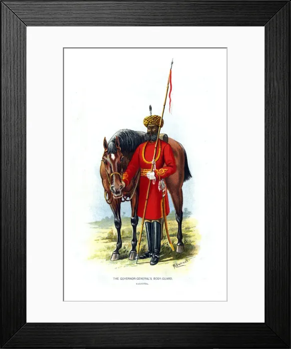 Framed Print : The Governor Generals Body Guard, c1890. Artist: H Bunnett Framed Print : The Governor Generals Body Guard, c1890. Artist: H Bunnett