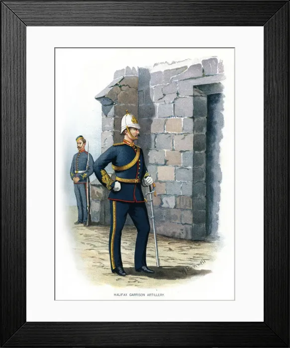 Framed Print : Halifax Garrison Artillery, c1890. Artist: H Bunnett Framed Print : Halifax Garrison Artillery, c1890. Artist: H Bunnett