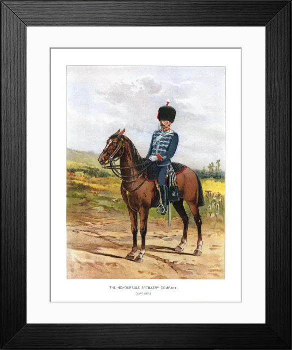 Framed Print : The Honourable Artillery Company (Cavalry), c1890. Artist: H Bunnett Framed Print : The Honourable Artillery Company (Cavalry), c1890. Artist: H Bunnett