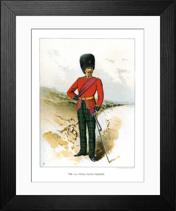 Framed Print : The 21st Royal Scots Fusiliers, c1890 Framed Print : The 21st Royal Scots Fusiliers, c1890