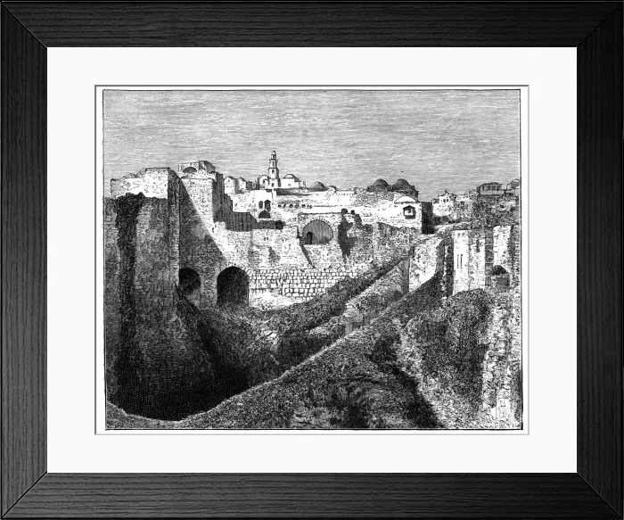 Framed Print : The southern ramparts of Jerusalem, c1890 Framed Print : The southern ramparts of Jerusalem, c1890
