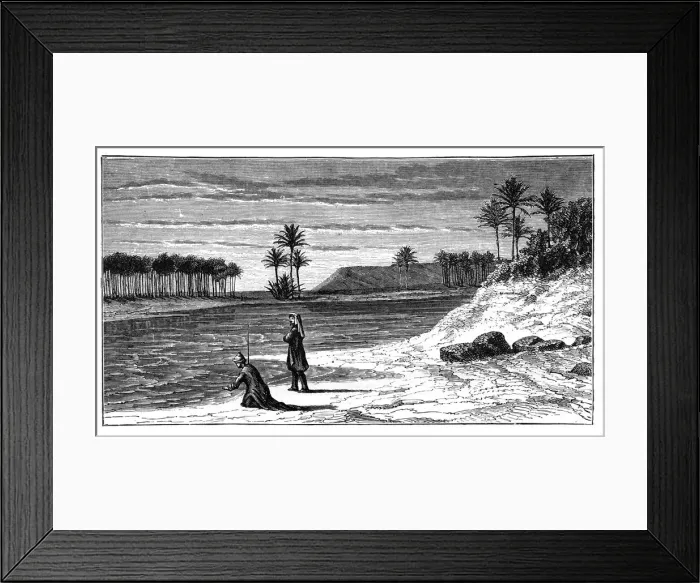Framed Print : The banks of the Euphrates, c1890 Framed Print : The banks of the Euphrates, c1890