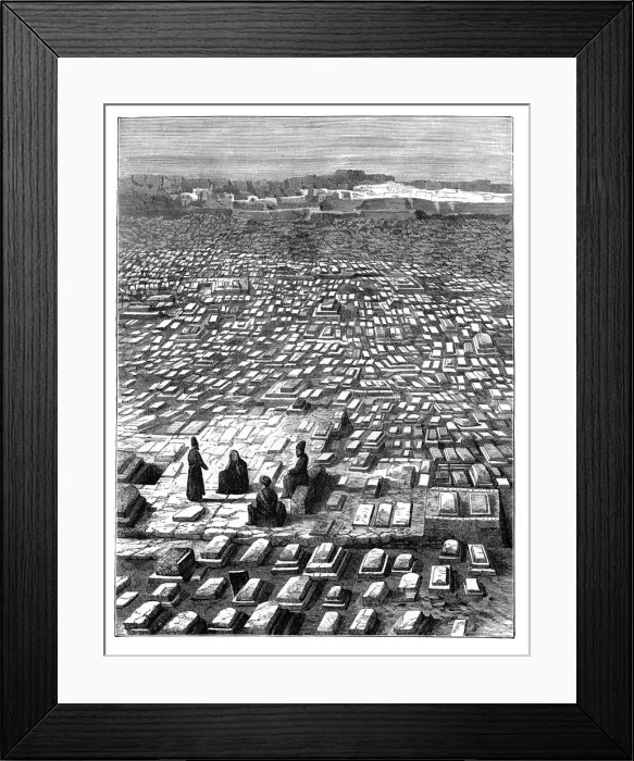 Framed Print : The cemetery at Mecca, c1890 Framed Print : The cemetery at Mecca, c1890