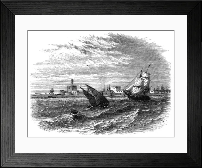 Framed Print : Alexandria from the sea, Egypt, c1890 Framed Print : Alexandria from the sea, Egypt, c1890