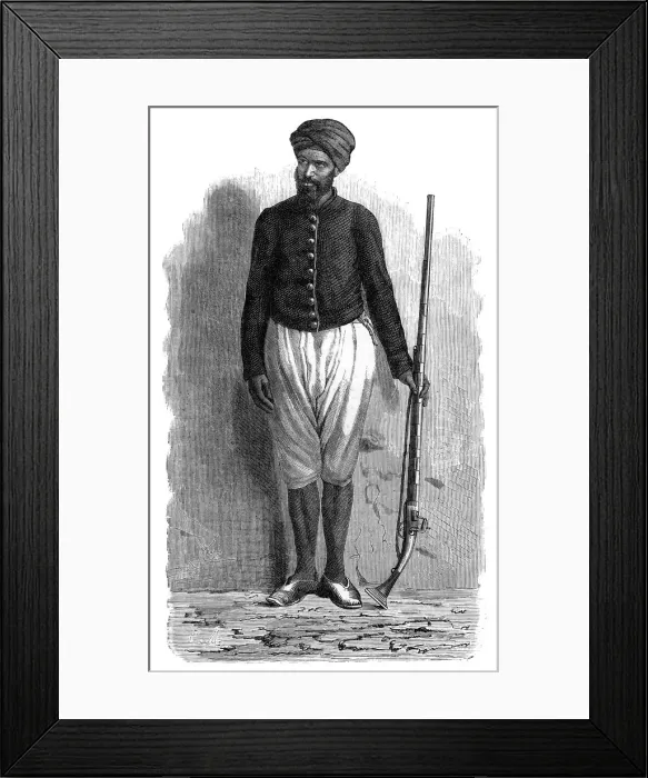 Framed Print : An Arab soldier of Tunis, c1890 Framed Print : An Arab soldier of Tunis, c1890