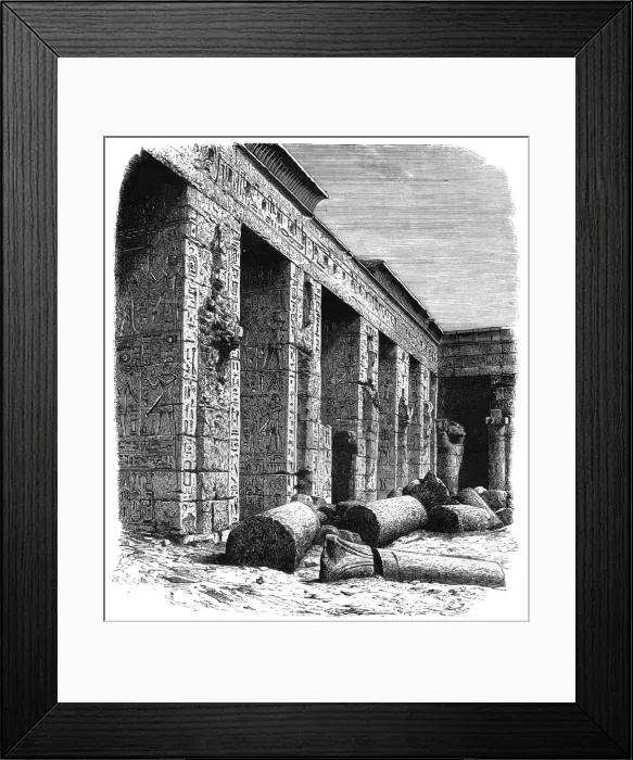 Framed Print : The ruins of the Palace of Rameses III, Medinet Habu, Upper Egypt, c1890 Framed Print : The ruins of the Palace of Rameses III, Medinet Habu, Upper Egypt, c1890