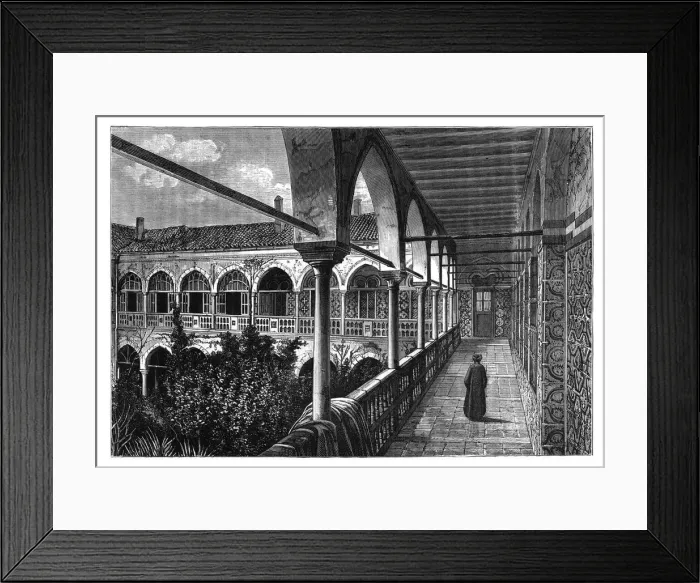 Framed Print : A gallery in the palace at Constantine, Algeria, c1890 Framed Print : A gallery in the palace at Constantine, Algeria, c1890