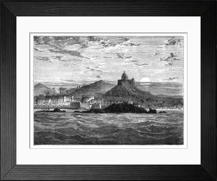 Framed Print : Cape Coast Castle, Gold Coast, West Africa, c1890 Framed Print : Cape Coast Castle, Gold Coast, West Africa, c1890