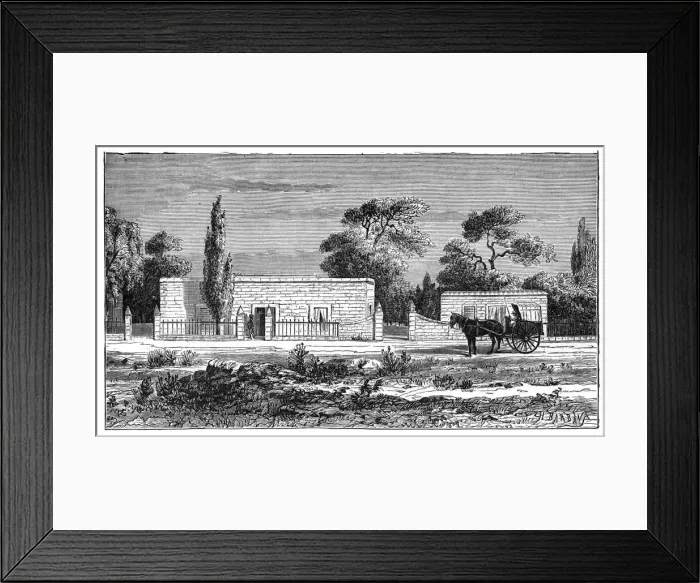 Framed Print : House of a rich Boer, South Africa, c1890 Framed Print : House of a rich Boer, South Africa, c1890