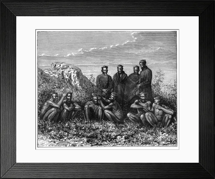 Framed Print : The Zulu, South Africa, c1890 Framed Print : The Zulu, South Africa, c1890