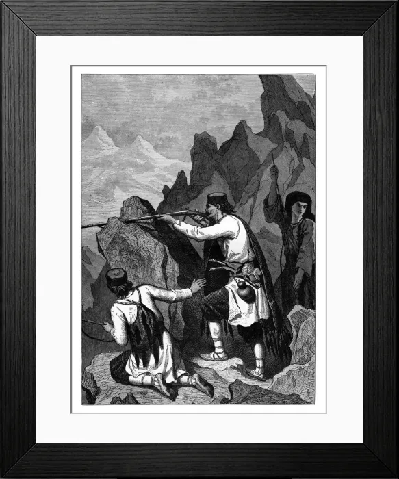 Framed Print : Montenegrins, c1890 Framed Print : Montenegrins, c1890