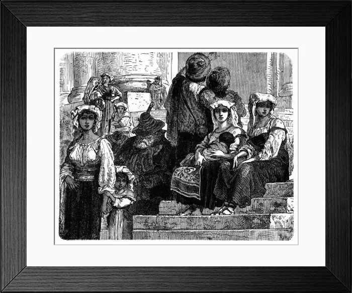 Framed Print : Italian peasants, c1890 Framed Print : Italian peasants, c1890