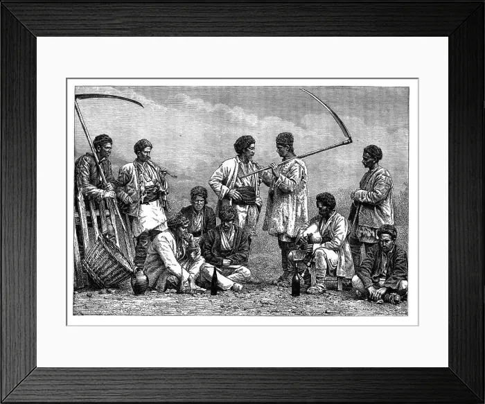 Framed Print : Bulgarian peasants, c1890 Framed Print : Bulgarian peasants, c1890