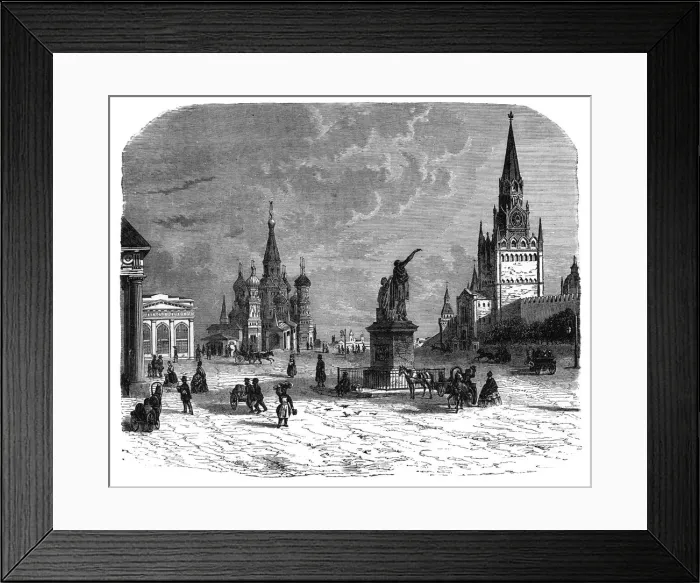 Framed Print : Krusnaya Place, Moscow, c1890