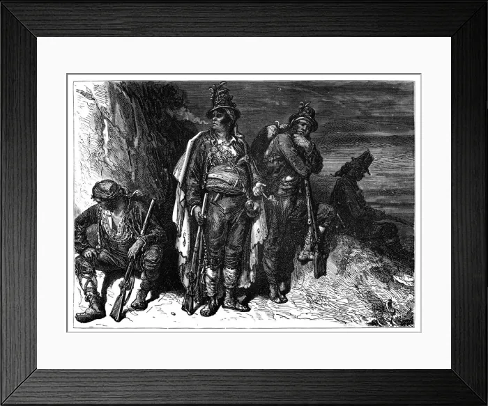 Framed Print : Spanish coastguardsmen, c1890 Framed Print : Spanish coastguardsmen, c1890