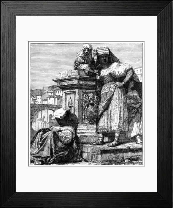 Framed Print : Women of the Campagne in Rome, c1890 Framed Print : Women of the Campagne in Rome, c1890