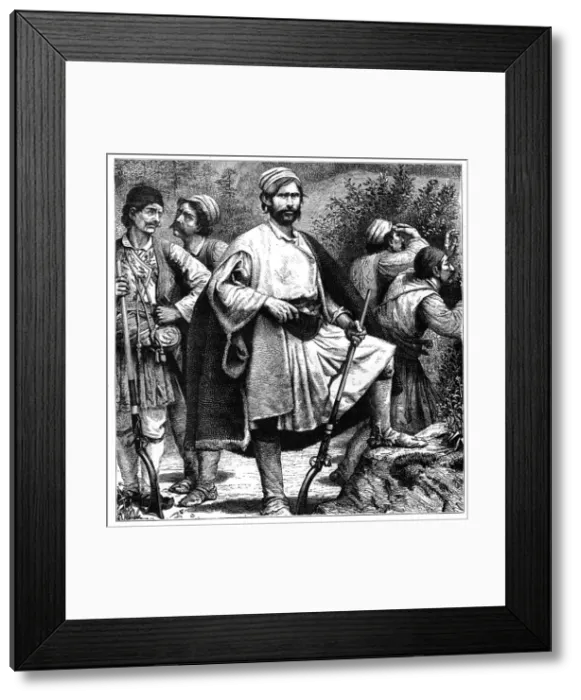 Framed Print : Greek brigands, c1890 Framed Print : Greek brigands, c1890