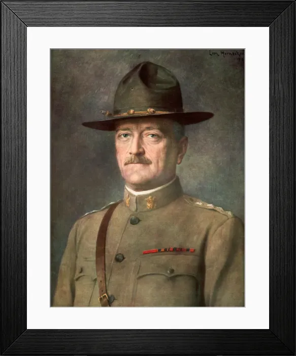Framed Print : John Joseph Black Jack Pershing, American general, (1926). Artist: Leon Hornecker Framed Print : John Joseph Black Jack Pershing, American general, (1926). Artist: Leon Hornecker