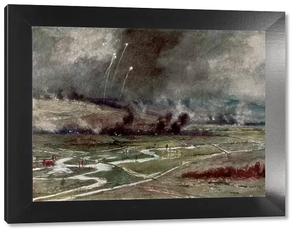 The attack on the German positions north of the Aisne, 16th April 1917, (1926). Artist: Francois Flameng
