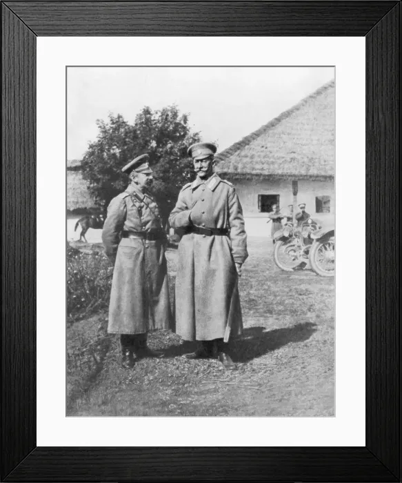 Framed Print : Russian Generals Gurko and Brusilov, 1917 Framed Print : Russian Generals Gurko and Brusilov, 1917