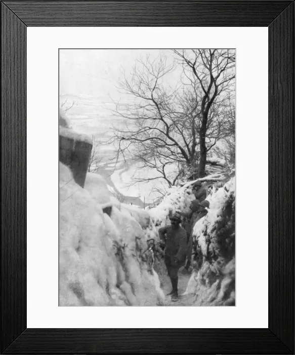 Framed Print : French trenches on the Piave River, Italian Front, December 1917 Framed Print : French trenches on the Piave River, Italian Front, December 1917