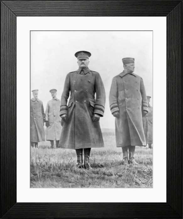 Framed Print : John Pershing and Hunter Liggett, American First World War generals, March 1918 Framed Print : John Pershing and Hunter Liggett, American First World War generals, March 1918