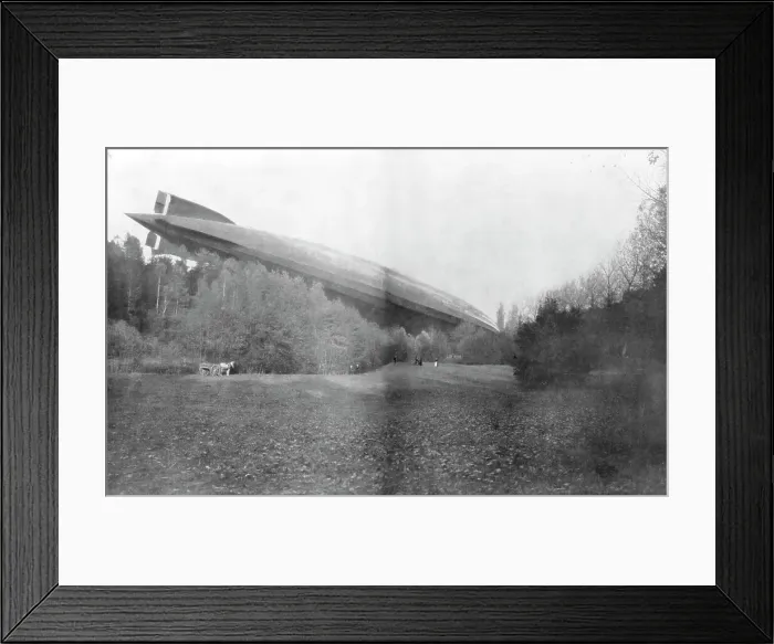Framed Print : German Zeppelin L49 brought down and captured intact by the French, 20 October 1917 Framed Print : German Zeppelin L49 brought down and captured intact by the French, 20 October 1917